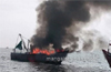 Boat goes up in flames off Gangolly coast,fishermen rescued